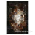 Cowhide leather patchwork luxury floor carpets rug